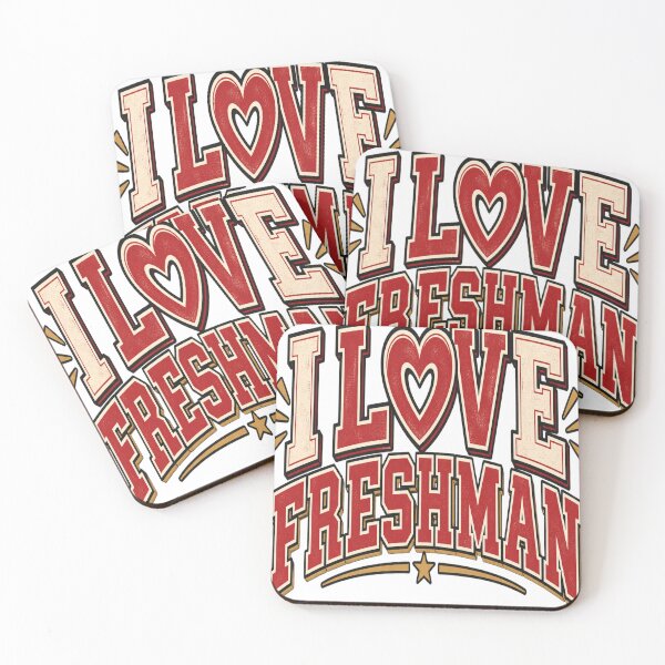 Item preview, I Love Freshman Funny Freshman College School Typography designed and sold by OUICHA.