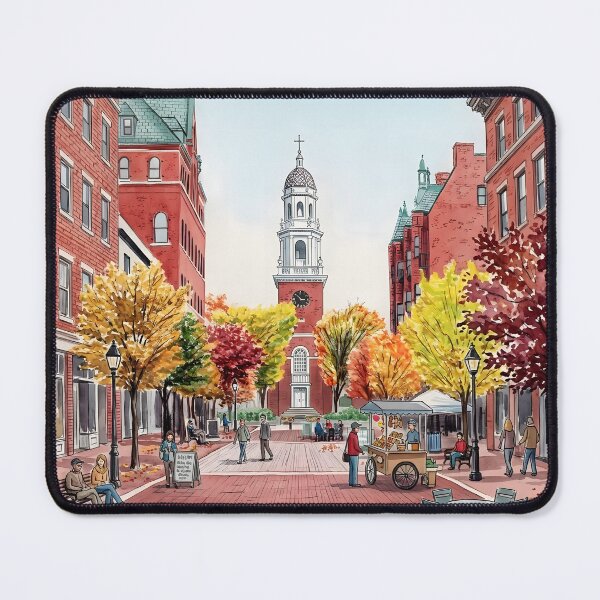 Item preview, Burlington Vermont Watercolor Travel Print designed and sold by POSTERIOCREW.