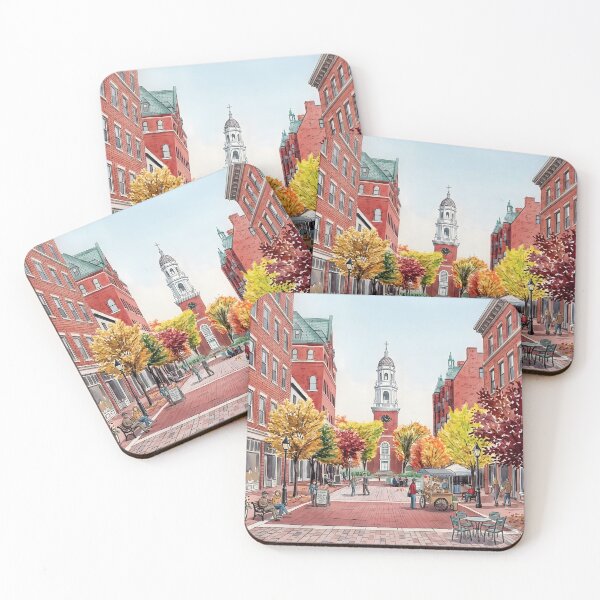 Item preview, Burlington Vermont Watercolor Travel Print designed and sold by POSTERIOCREW.