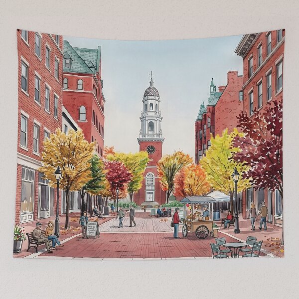 Artikelvorschau, Burlington Vermont Aquarell-Reisedruck entworfen und verkauft von POSTERIOCREW.