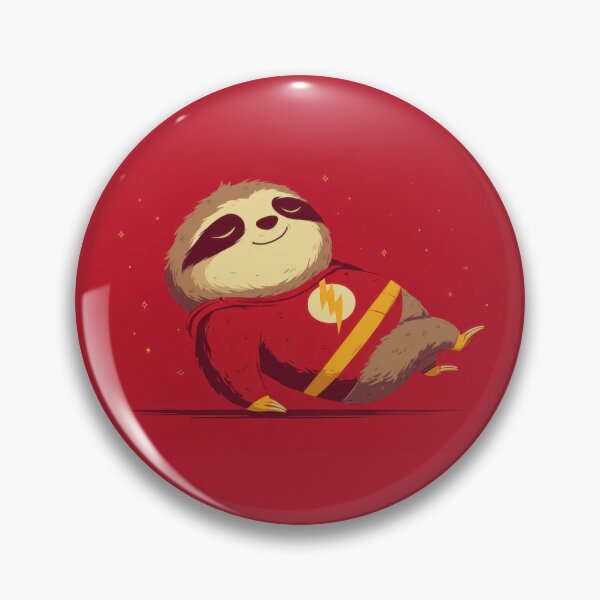 Item preview, Sloth in superhero costume relaxing designed and sold by anytka.