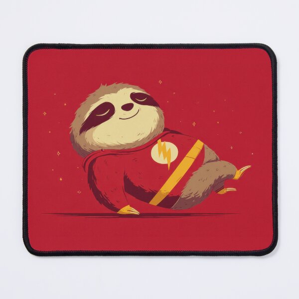 Item preview, Sloth in superhero costume relaxing designed and sold by anytka.