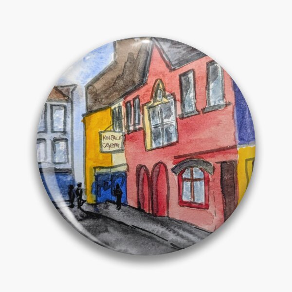 Item preview, Coloured houses in Kinsale, Ireland, watercolour designed and sold by Art-By-Rosalind.