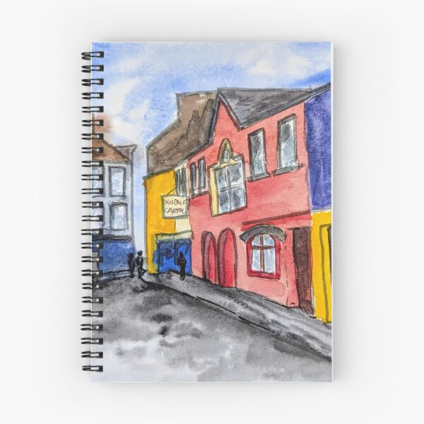 Item preview, Coloured houses in Kinsale, Ireland, watercolour designed and sold by Art-By-Rosalind.