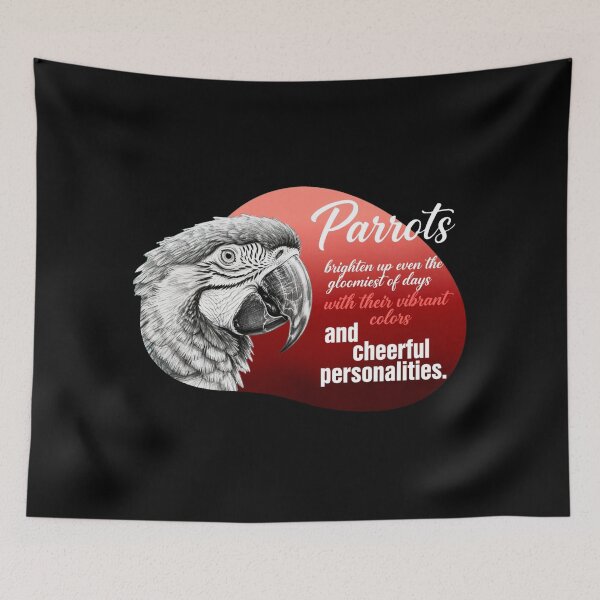 Item preview, Parrots Brighten Up Even The Gloomiest Of Days - Macaw Parrot Lover designed and sold by Vibe-Vary.