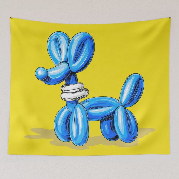 Item preview, Tall blue balloon dog art designed and sold by anytka.