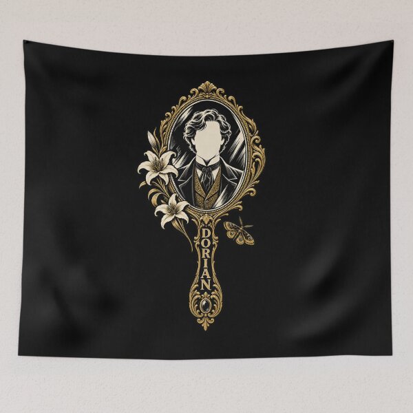 Item preview, Dorian Gray in a Faceless Hand Mirror designed and sold by Fenay Designs.