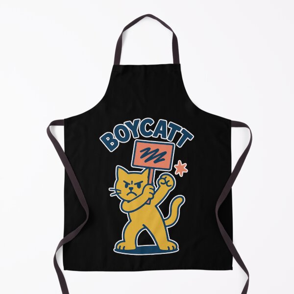 Item preview, Boycatt Funny Cat Pun - Protest Cat Wordplay Design designed and sold by Cust-tshirts.