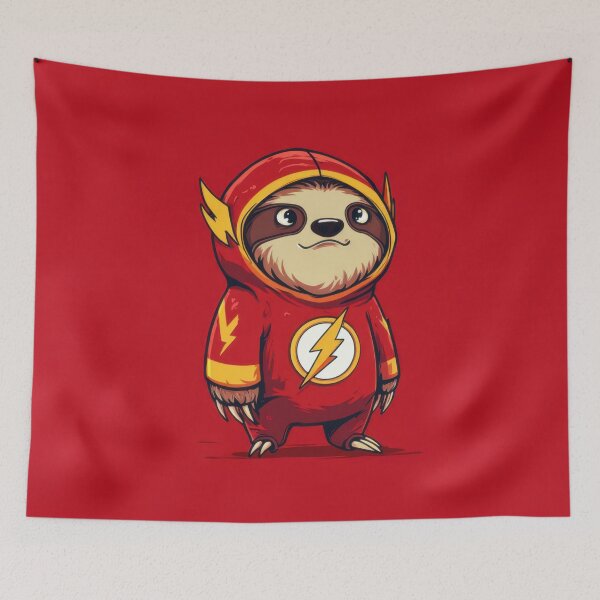 Item preview, Sloth in a superhero outfit designed and sold by anytka.