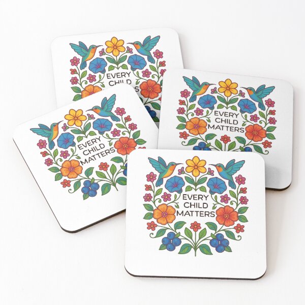 Item preview, Every Child Matters Native Owned Floral Hummingbird Tribute designed and sold by Mind-Drift.