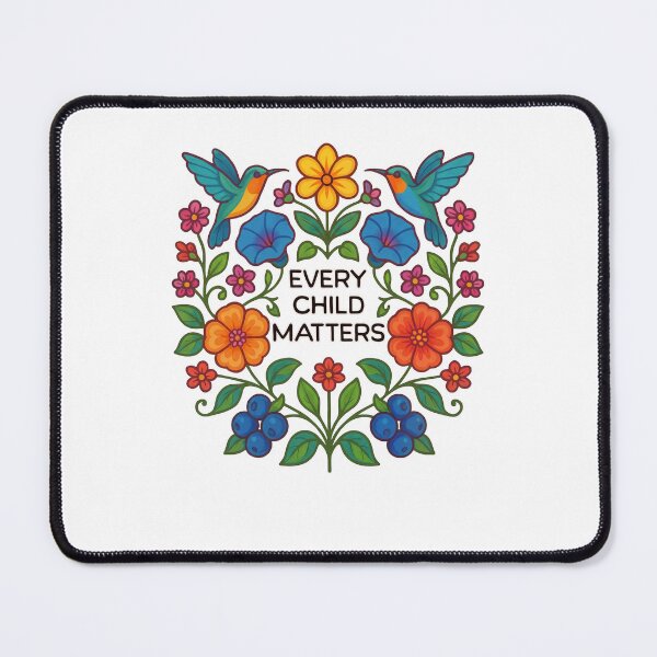 Item preview, Every Child Matters Native Owned Floral Hummingbird Tribute designed and sold by Mind-Drift.
