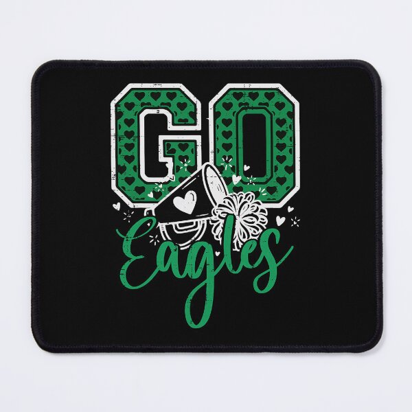 Item preview, Go Eagles Green Football Fan Spirit Hearts designed and sold by Glow-Paw-Studio.
