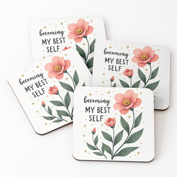 Item preview, Becoming My Best Self – Floral Inspiration designed and sold by PURPOSE RISE CO..
