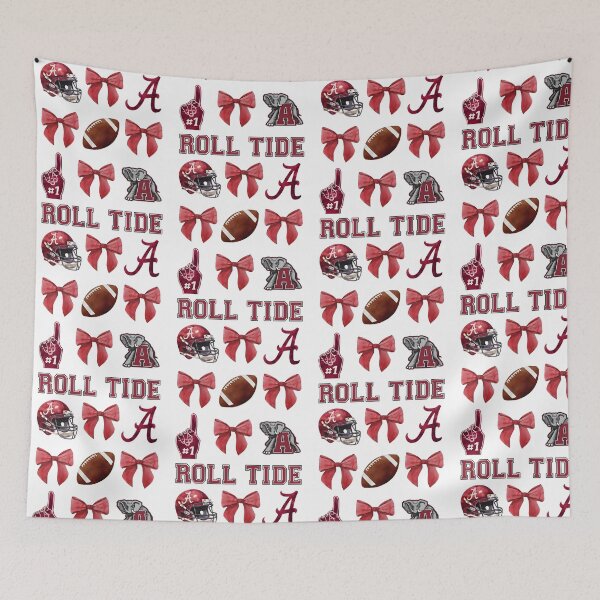 Item preview, Alabama Football Roll Tide Bow Football Fan designed and sold by OddPopARt.