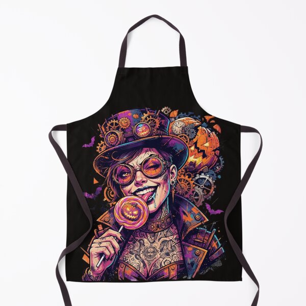 Item preview, Halloween Steampunk Tattoo Witch Pumpkin Lollipop designed and sold by Voodoo Store Paranormal Collections.