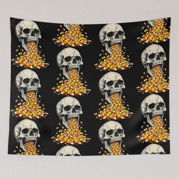 Item preview, Skull Vomiting Candy Corn Funny Halloween Costume Gift designed and sold by OddPopARt.