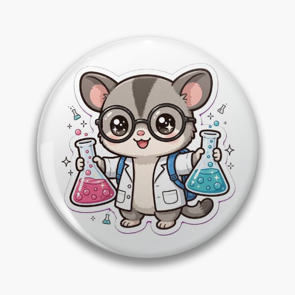 Item preview, Kawaii Sugar Glider Science Lab Flasks designed and sold by Wildlife-Walk.