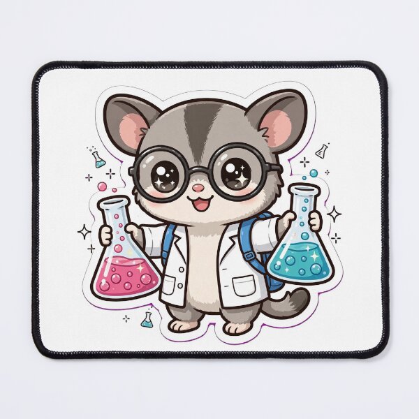 Item preview, Kawaii Sugar Glider Science Lab Flasks designed and sold by Wildlife-Walk.