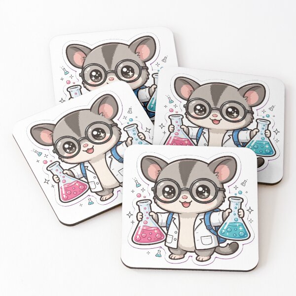 Item preview, Kawaii Sugar Glider Science Lab Flasks designed and sold by Wildlife-Walk.
