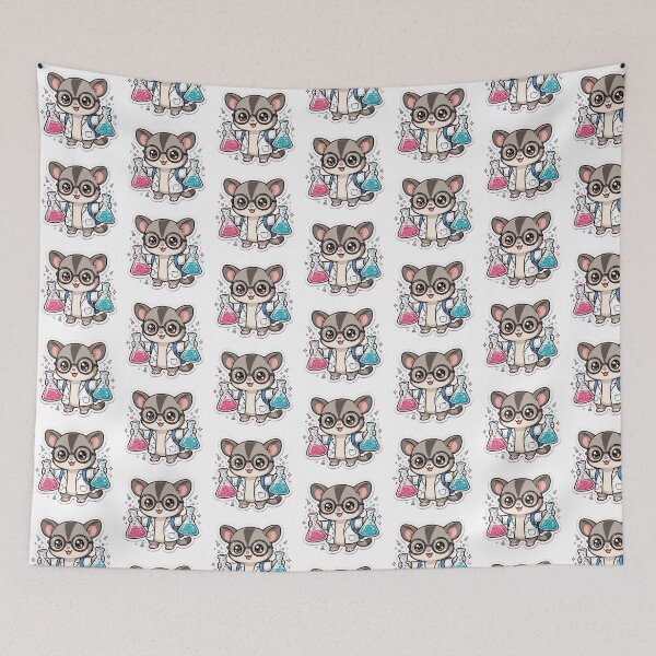 Item preview, Kawaii Sugar Glider Science Lab Flasks designed and sold by Wildlife-Walk.