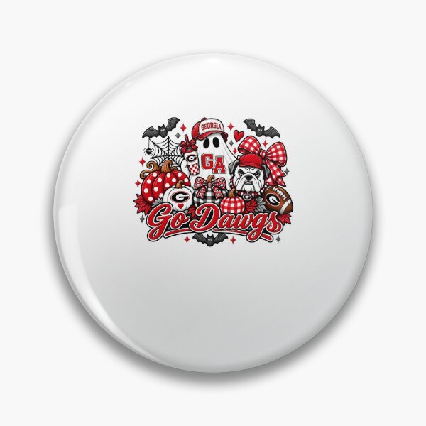 Item preview, Go Dawgs Halloween Georgia Bulldogs Ghost Pumpkin Football designed and sold by Mind-Drift.