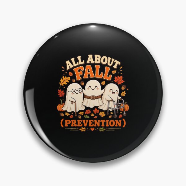 Item preview, All About Fall Prevention Funny Ghosts Halloween Humor designed and sold by Glow-Paw-Studio.