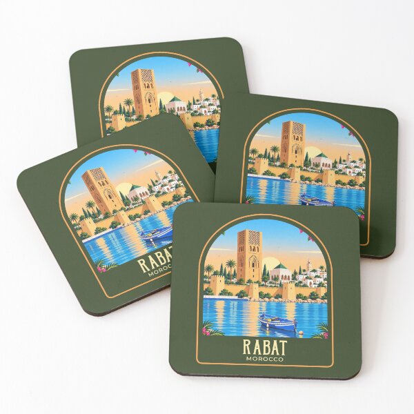 Item preview, Rabat Vintage Travel Illustration designed and sold by HomeLivingCo.