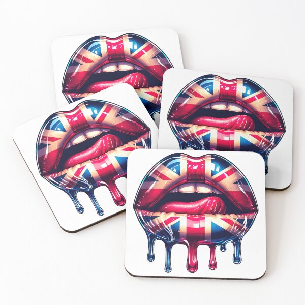Item preview, Union Jack Dripping Lips designed and sold by ARTAFACT.