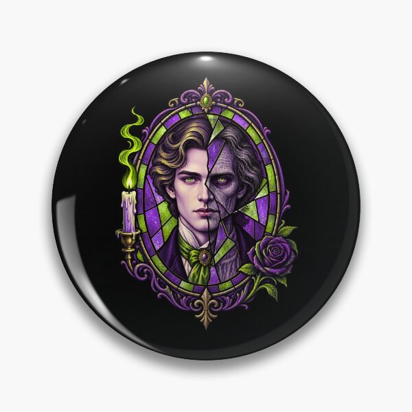 Item preview, Dorian Gray in a Shattered Violet Mirror designed and sold by Fenay Designs.