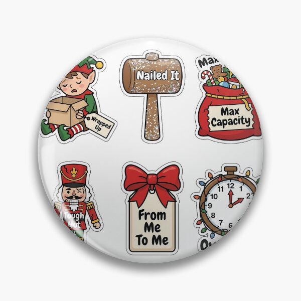 Item preview, Funny Christmas Elf Workshop Sticker Pack - Sarcastic Holiday Bundle designed and sold by SimpleP.