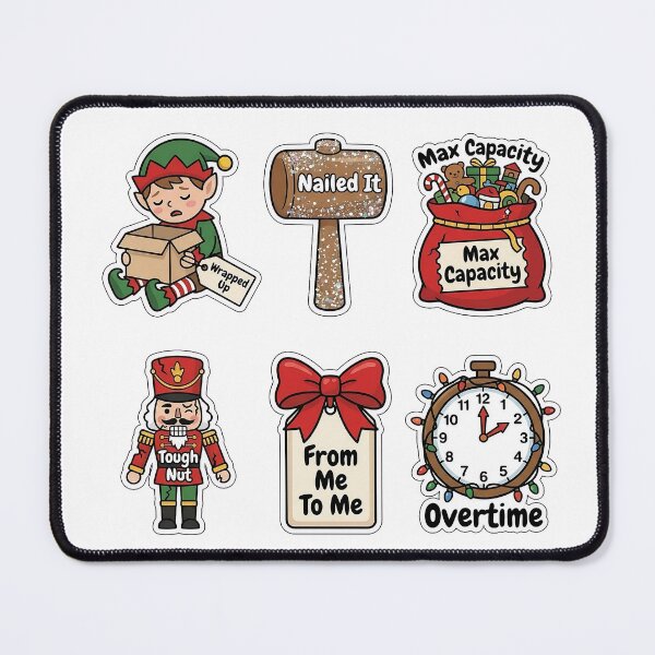 Item preview, Funny Christmas Elf Workshop Sticker Pack - Sarcastic Holiday Bundle designed and sold by SimpleP.