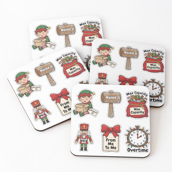 Item preview, Funny Christmas Elf Workshop Sticker Pack - Sarcastic Holiday Bundle designed and sold by SimpleP.