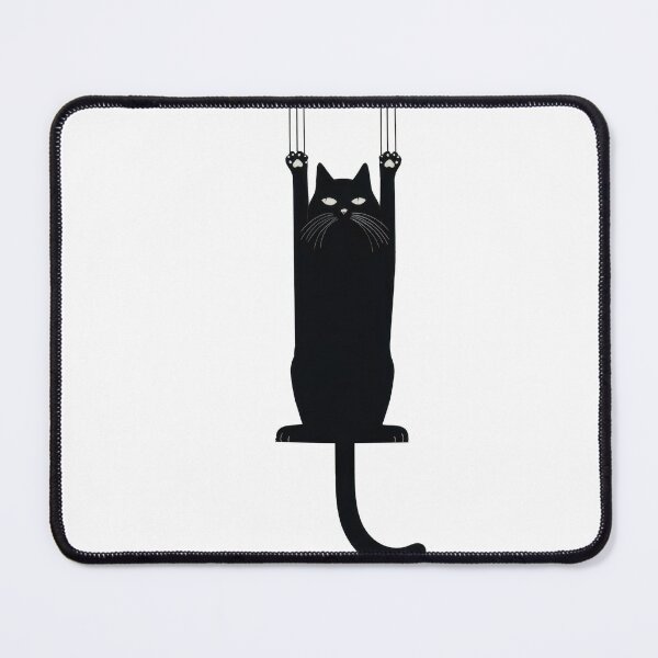 Item preview, Black cat hanging from a string designed and sold by anytka.