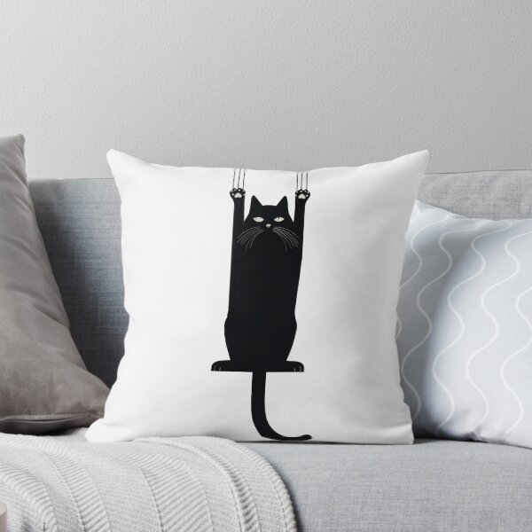 Item preview, Black cat hanging from a string designed and sold by anytka.