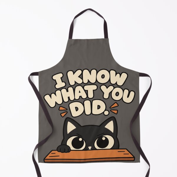 Item preview, I Know What You Did – Funny Judging Cat designed and sold by MewMade.