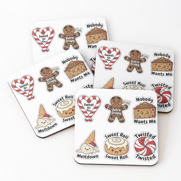 Item preview, Funny Christmas Bakery Food Puns Sticker Pack - Sweet Dessert Collection designed and sold by SimpleP.