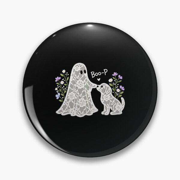Item preview, Boo-P Floral Ghost and Dog Halloween Humor designed and sold by Glow-Paw-Studio.