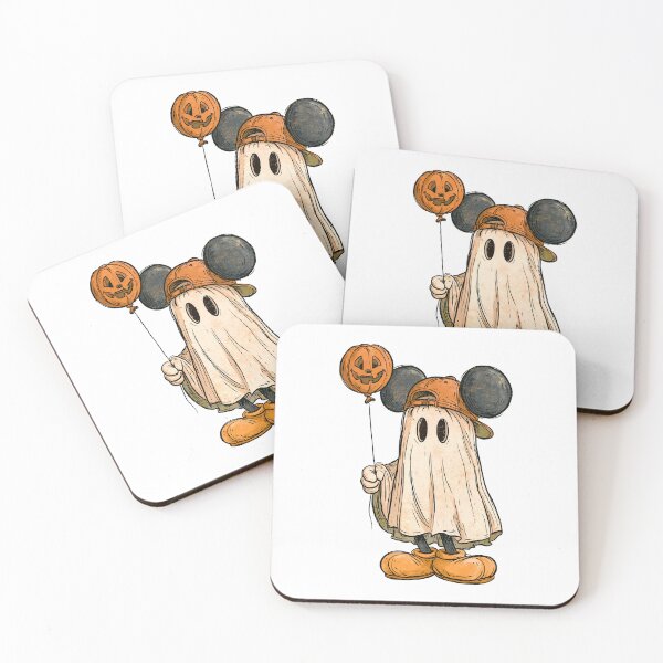 Item preview, Halloween Ghost Mouse Pumpkin Balloon Spooky Costume Character designed and sold by OddPopARt.
