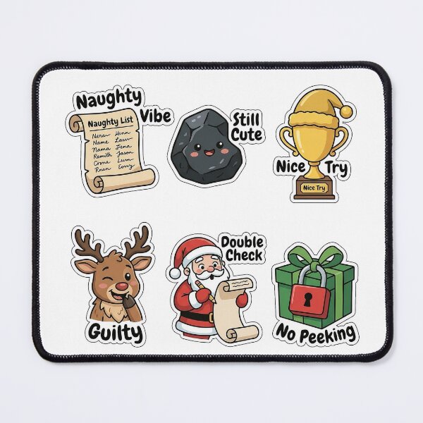 Item preview, Naughty or Nice Christmas List Sticker Pack - Funny Holiday Set designed and sold by SimpleP.