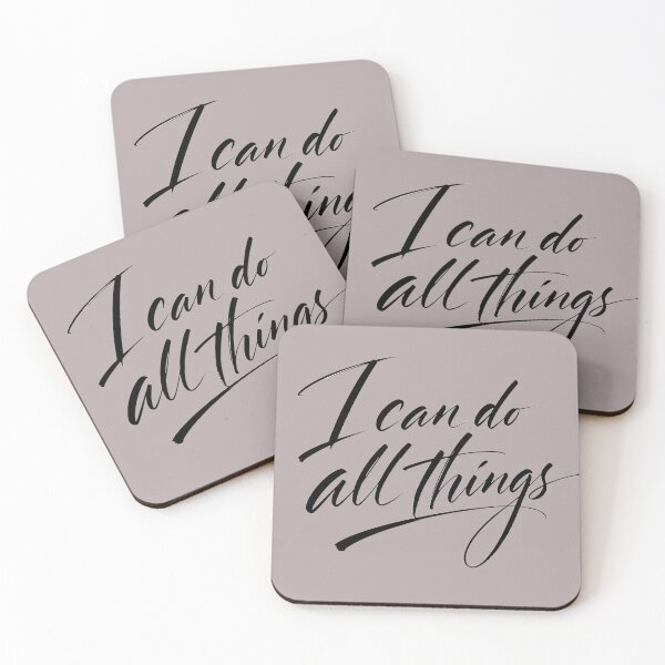 Item preview, I Can Do All Things – Inspirational Motivational Quote designed and sold by ManggaeJM.