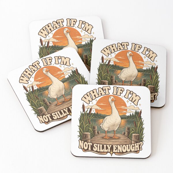 Item preview, Funny Goose What If I’m Not Silly Enough – Vintage Retro Sunset Design designed and sold by WILLIAMS-BR.