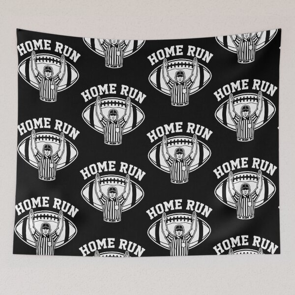 Item preview, Home Run Football Referee Touchdown Sports Humor designed and sold by Glow-Paw-Studio.