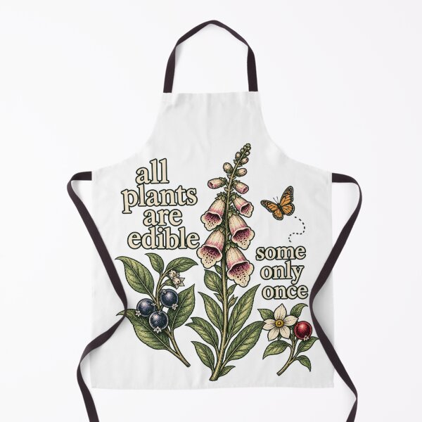 Item preview, All Plants Are Edible Some Only Once – Vintage Botanical Dark Humor designed and sold by wecrea.