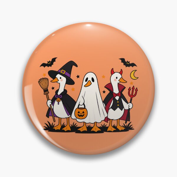 Item preview, Halloween Ducks – Witch, Ghost & Vampire Duck Costume Trio - Funny Spooky Cartoon Duck Illustration designed and sold by littlepiptales.