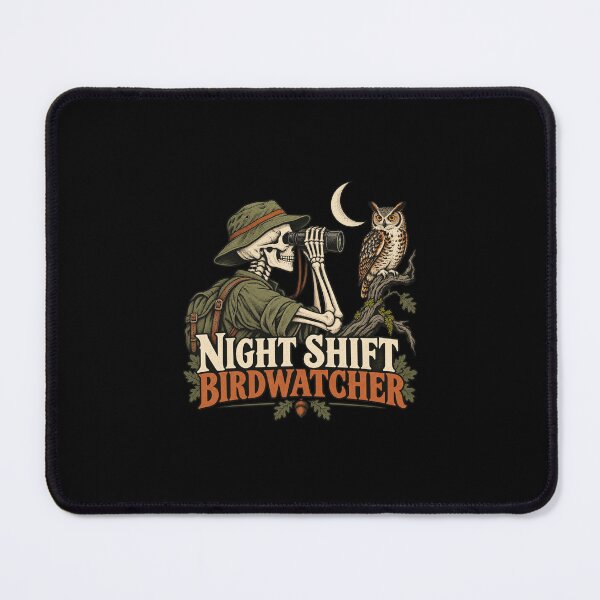 Item preview, Night Shift Birdwatcher Skeleton Owl designed and sold by AMICO77.