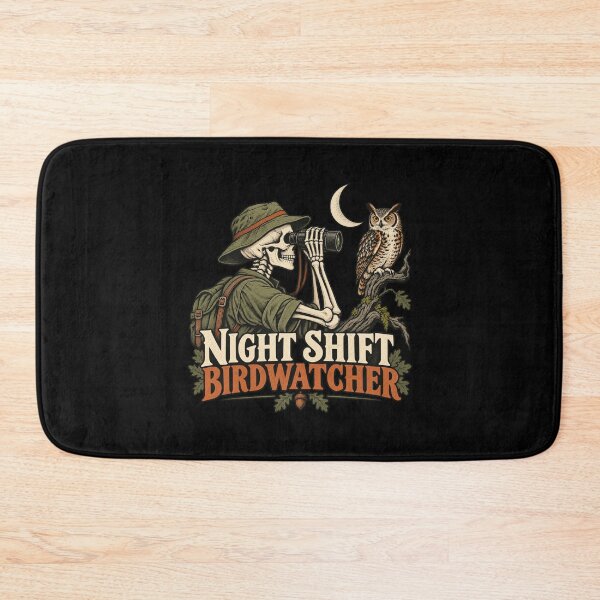 Item preview, Night Shift Birdwatcher Skeleton Owl designed and sold by AMICO77.