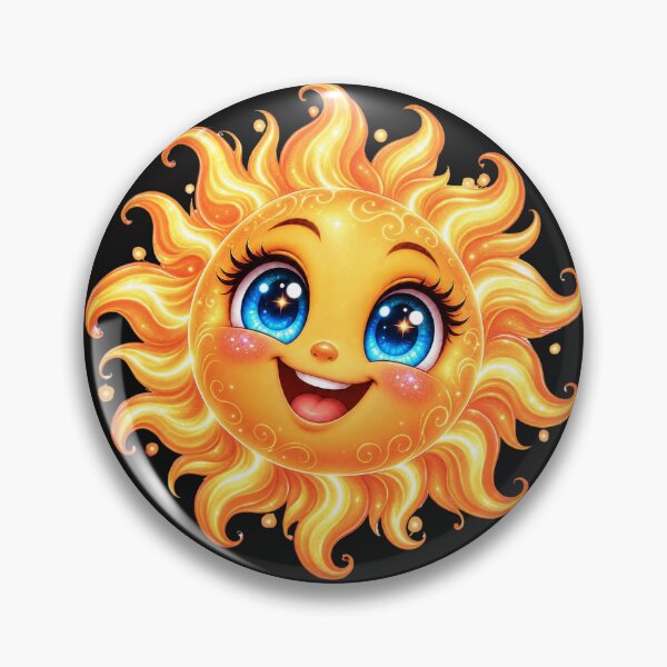 Item preview, Smiling Sun Character with Blue Eyes designed and sold by MagicCrystal.