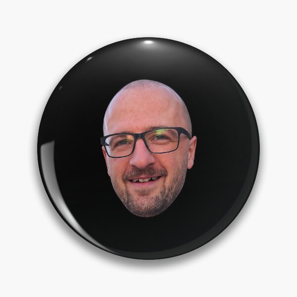 Item preview, Funny Bald Guy Face Portrait with Glasses designed and sold by Glow-Paw-Studio.
