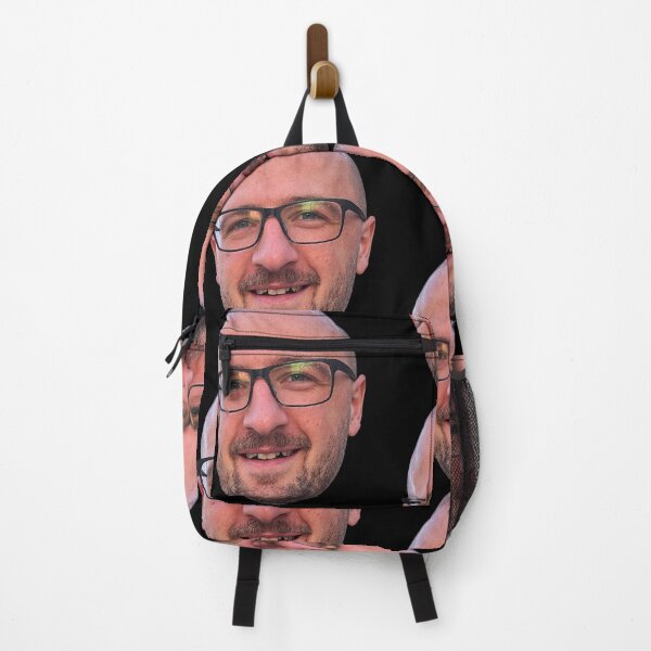 Item preview, Funny Bald Guy Face Portrait with Glasses designed and sold by Glow-Paw-Studio.