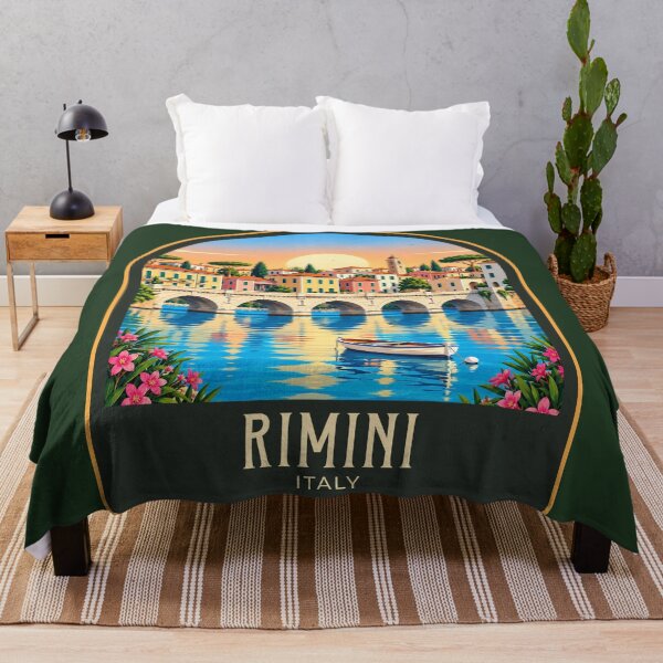 Artikelvorschau, Rimini Vintage Reiseillustration entworfen und verkauft von HomeLivingCo.